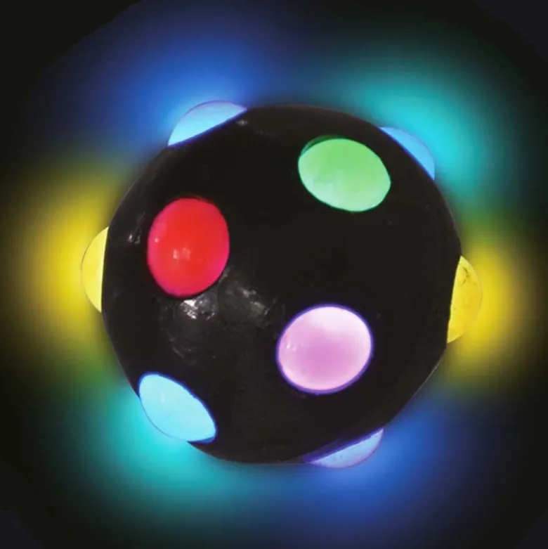 Studsboll Disco med ljus 5,5 cm