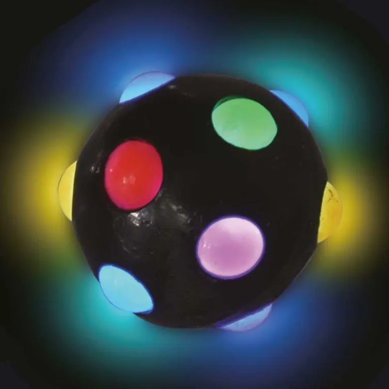 Studsboll Disco med ljus 5,5 cm
