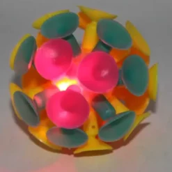 Suction ball ljus boll med sugkoppar 6 cm