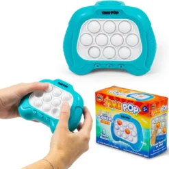 TIME POP LIGHT UP PUSH POPPER GAME BLUE