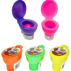 Toalett med Putty Slime som ger pruttljud