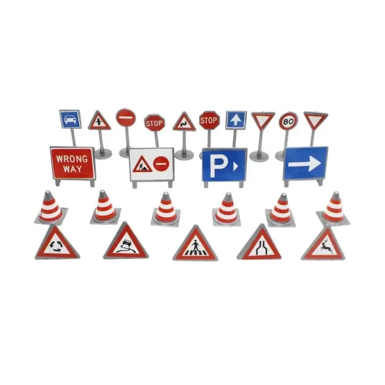 Trafikskyltar till lekmatta och leksaksbilar Kids Globe