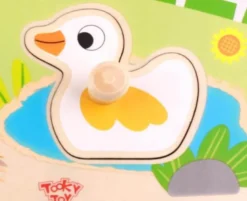 Träpussel med figursågade bondgårdsdjur Tooky Toy
