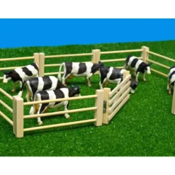 Trästaket naturfärgade leksak Kids Globe 1:32