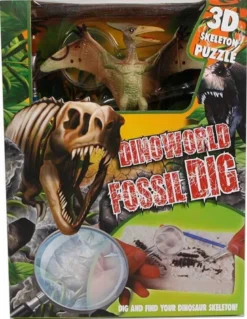 Utgrävningskit Dinosauriefossil och Dinosauriefigur 11 cm